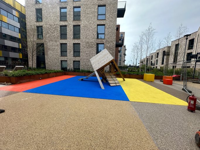 Rubber crumb Installation