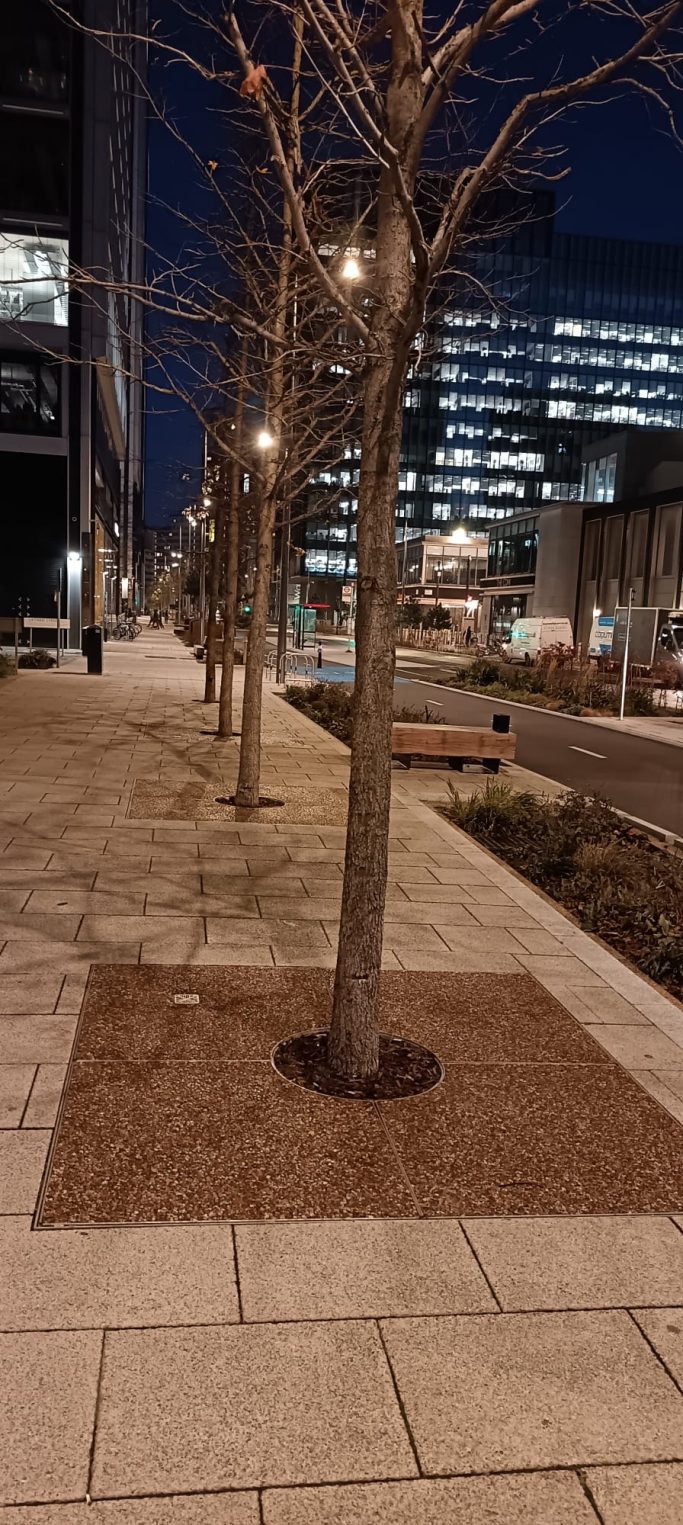 Tree pit tray in Brittany Bronze